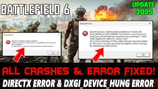 Battlefield 6: How to Fix Directx Error & DXGI_ERROR_DEVICE_HUNG in PC