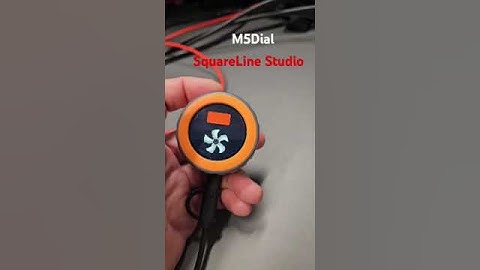 First try of SquareLine Studio and M5Dial inspired by @VolosR