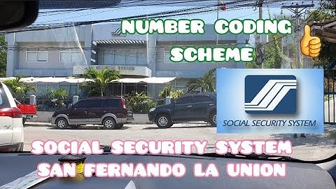 Number Coding in SSS | San Fernando La Union area po ito