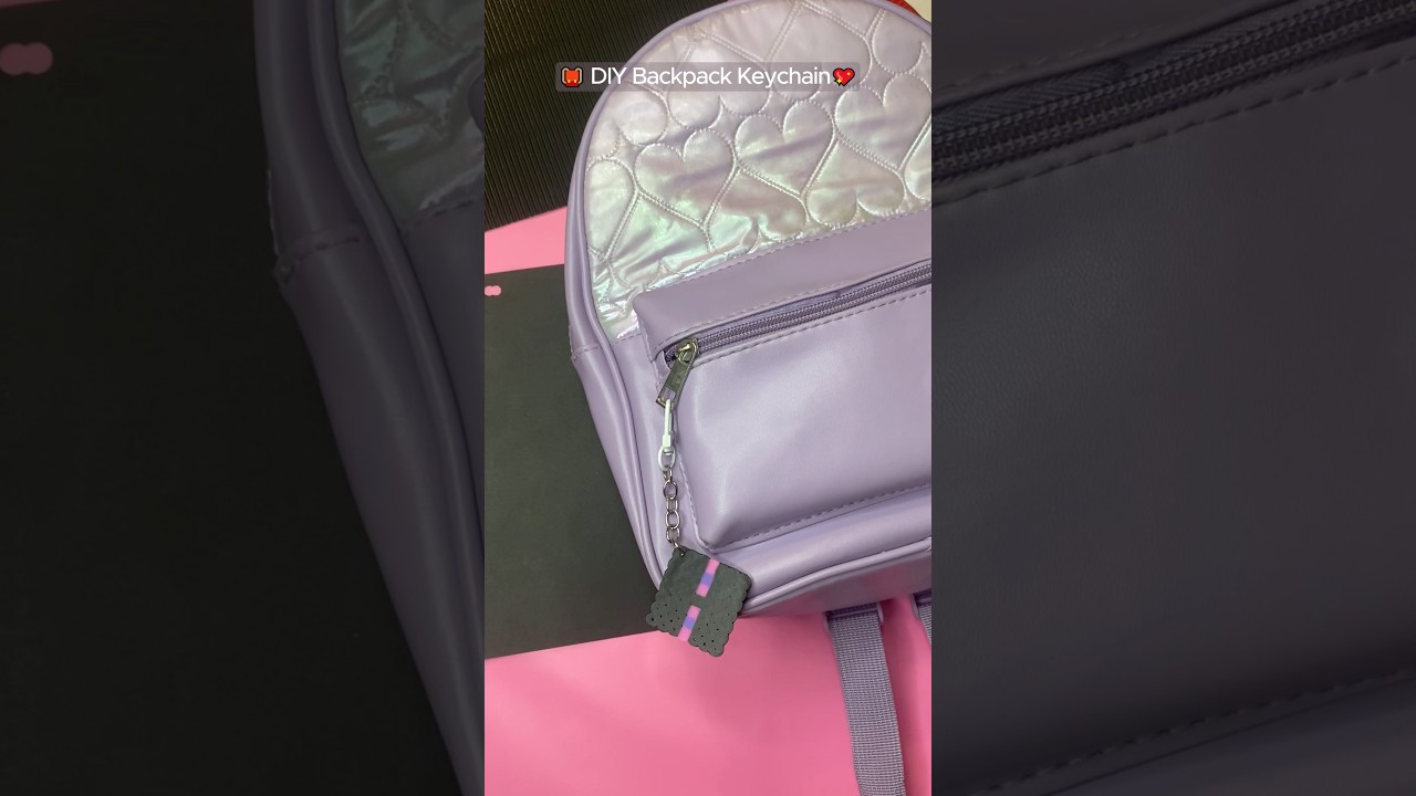 🎒✨ DIY Backpack Keychain | Cute & Easy Charm Idea 💖🔑 