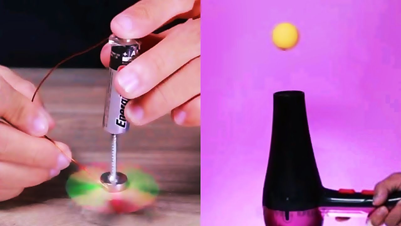 10 AMAZING SCIENCE EXPERIMENTS WITH BATTERY & COPPER YouTube