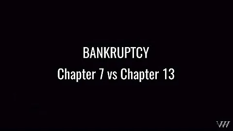 Differences in Chapter 7 and Chapter 13 Bankruptcy