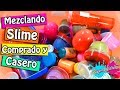 Mezclando mi coleccion de Slime Casero y comprado - Supermanualidades