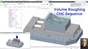 Creo Parametric - CNC Manufacturing - How to Create a Volume Roughing Sequence