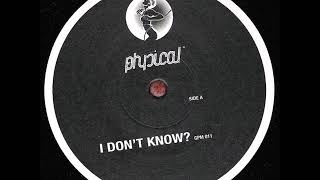 Chelonis R. Jones - A1 - I Don&#39;t Know? (Just Us Rmx)