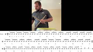 #8 Triplet Grid Accent Practice Tool for Snare and Practice Pad