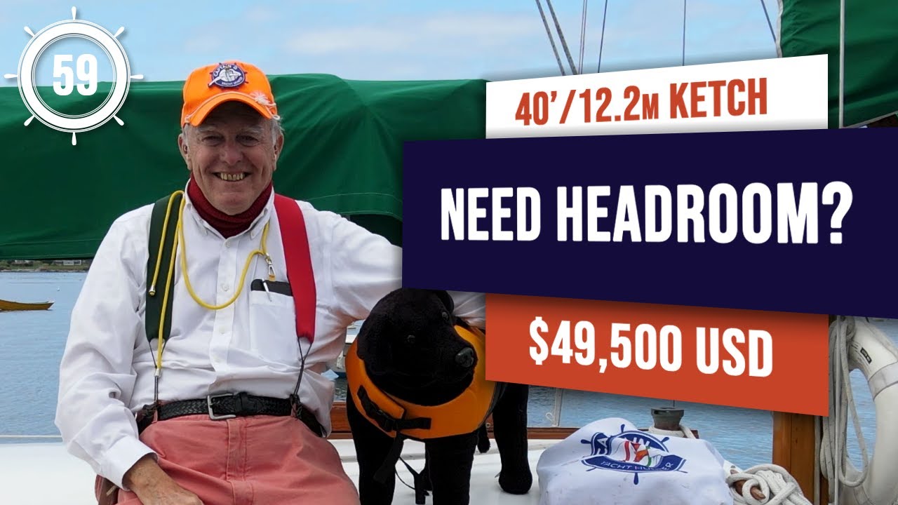 $49,500 ROOMY BLUEWATER Sailboat for sale! | EP 59 | #sailboatforsale #sailboattour