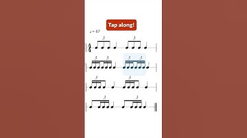 Rhythm tap along! 🎵🙌  Triplets #rhythm #sightreading #drumlesson
