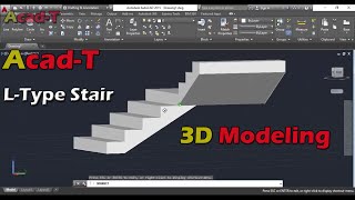 How To Make L-type Stairs in autocad in AutoCAD 2015 - L-Type Stairs in AutoCAD