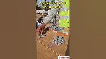 🏠 मकान निर्माण कार्य में गिट्टी की जाँच | Elongation Index test for Aggregates | #shorts #ytshorts