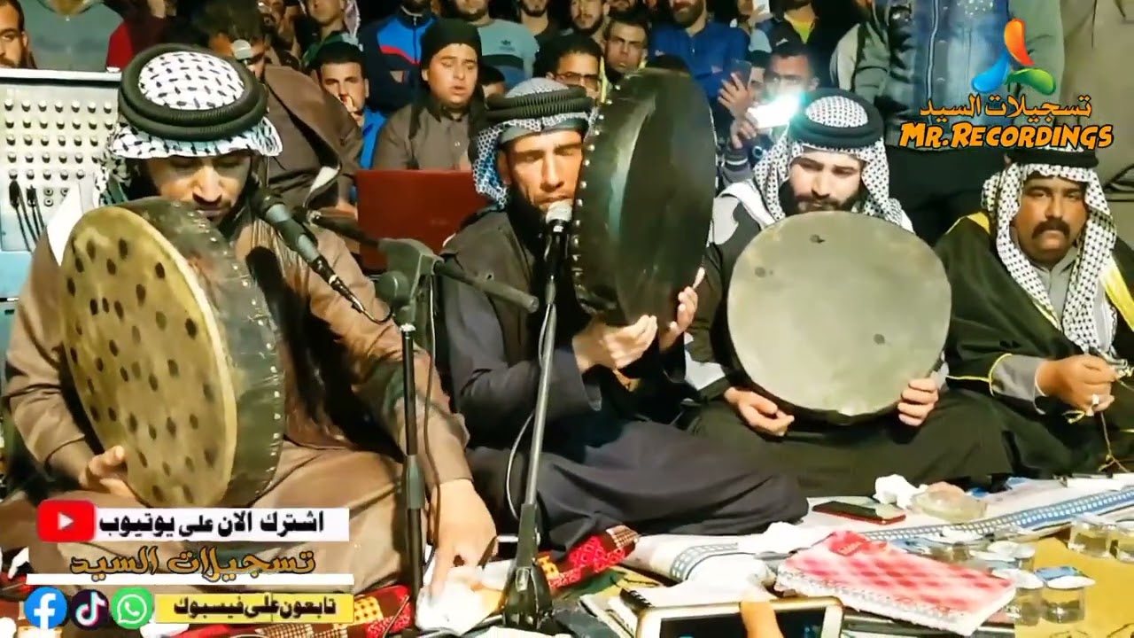 المداح السيد ميسر الحيالي والمداح حمزه المسعودي عتابات حزينه ومديح حربي (قديم)  تسجيلات السيد