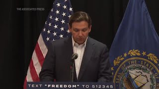 DeSantis takes jabs at 2024 rival Trump in New Hampshire