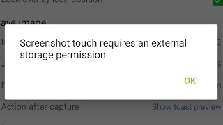 Screenshot Touch Requires An Extarnal Storage Permission Problem Solved screenshot 2