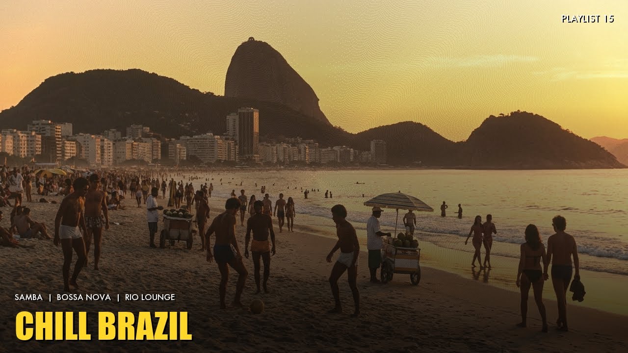 sunset crowd | copacabana golden hour samba