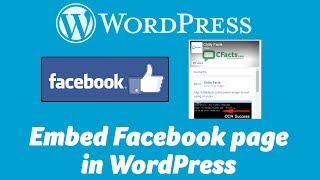 Embed Facebook page in WordPress