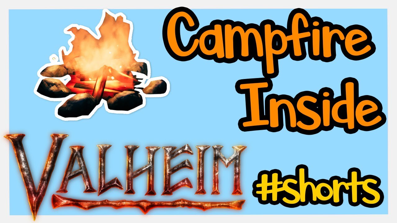 How to Build an Indoor Fireplace in Valheim shorts YouTube