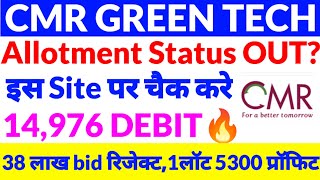 CMR GREEN TECH ipo,CMR GREEN ipo allotment status,ipo news,ipo news 2026,ipo,CMR GREEN TECH IPO NEWS