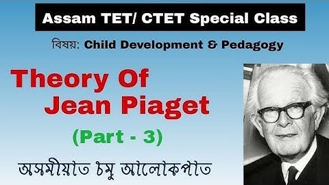 Assam TET - Cognitive Development Theory of Jean Piaget & 4 stages in Assamese - Grammar gyan