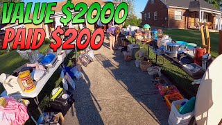 I Couldn't Believe They Were Selling All Of This! - Garage Sale Mega Haul