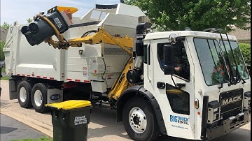 Brand New Big Truck Rental Heil Python Automated Side Loader Garbage Truck