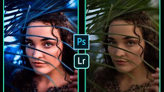 Cinematic Soft Blue Colour Grading Photoshop | Portrait Colour Grading And Retouching In Photoshop screenshot 4