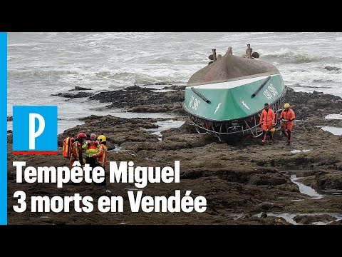 Tempête Miguel : 3 morts après le chavirage d'une vedette de la SNSM