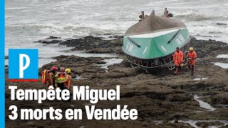 Tempête Miguel : 3 morts après le chavirage d'une vedette de la SNSM