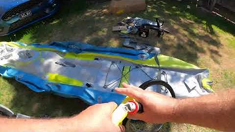 Hobie iTrek 11 - Inflatable [4k].  First look and setup.