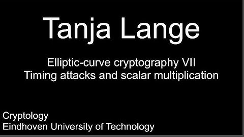 Elliptic-curve cryptography VII - Timing attacks and scalar multiplication