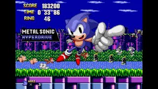 Sonic Hack Longplay  Metal Sonic Hyperdrive (Sonic)