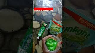 Buat slime dari sunlight dan pasta gigi 2 bahan