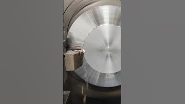 Facing steel part in the lathe and making nice chips #asmr #machine #lathe #cazeneuve #steel #nice