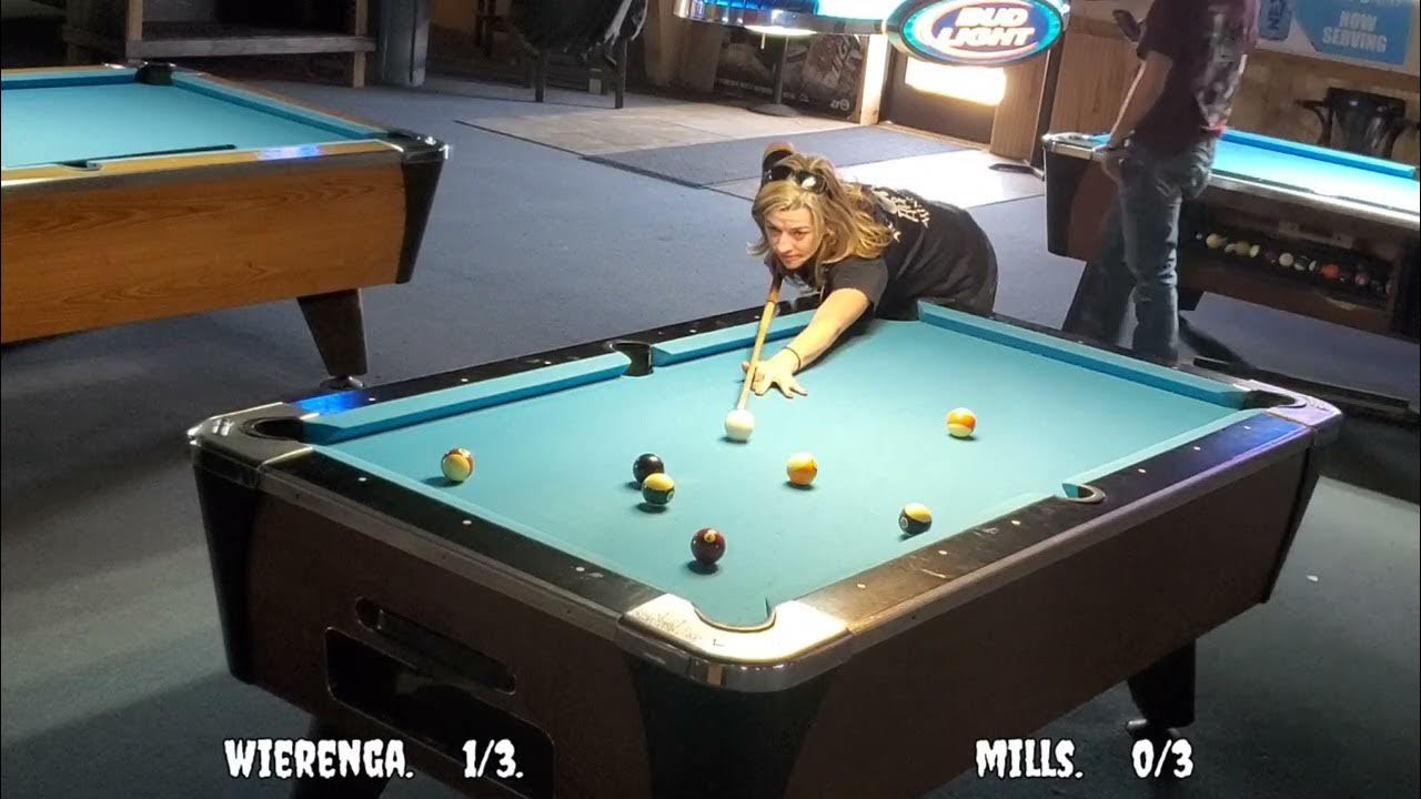 APA 8 BALL Courtney Wierenga (SL4) vs Alex Mills (SL4) FATS BILLIARDS
