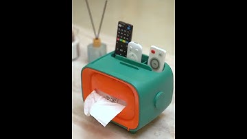 Desktop Storage Multipurpose Plastic Tissue Holder| Magnetic Suction Tissue Box