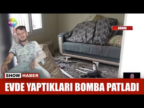 Evde yaptıkları bomba patladı