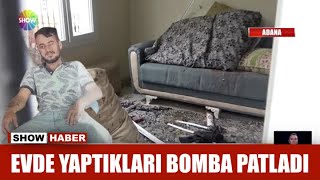 Evde yaptıkları bomba patladı Resimi