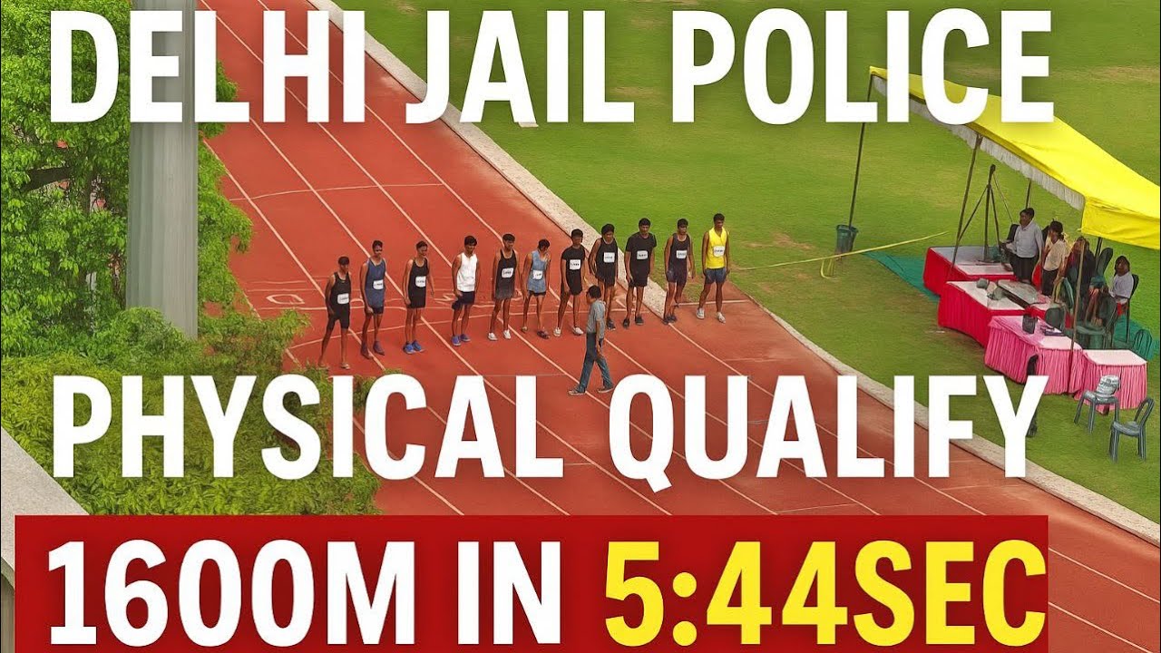 1600m in 5:44 | DSSSB Warder physical | 30th may 2025 Second shift | East Vinod Nagar | Tihar jail