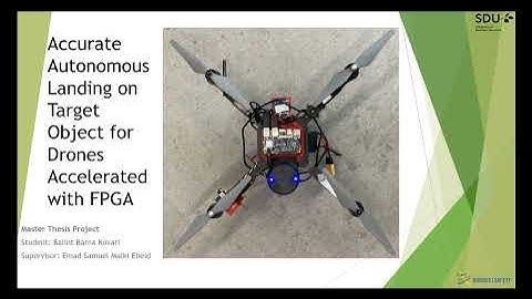 MSc thesis/SSRR2021: Accurate Autonomous Landing on Target Object for Drones Accelerated with FPGA