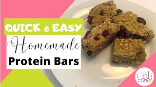 Quick & Easy Homemade Protein Bars * No Bake*