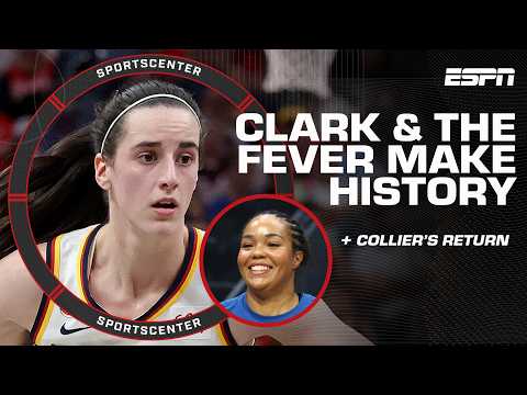 Caitlin Clark makes WNBA history 👀 + Napheesa Collier shines in her return 🤩 | SportsCenter