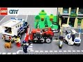 Мультик ЛЕГО Ограбление банка на бульдозере Полицейская погоня  LEGO bank robbery Animation