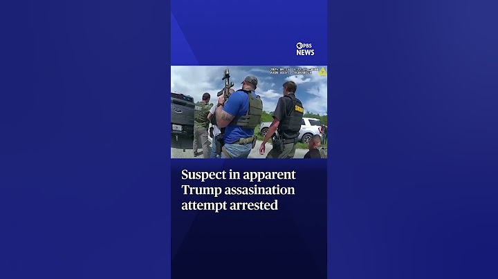 Suspect in apparent Trump assasination attempt arrested