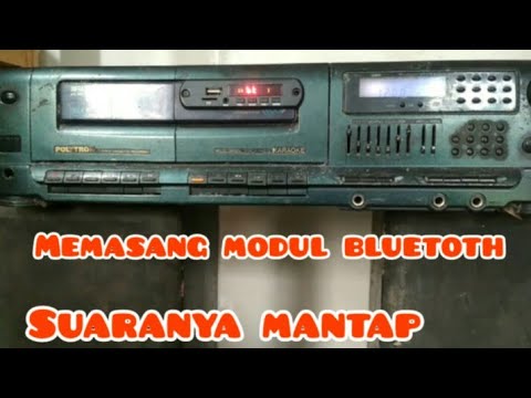 Cara#memasang#merakit#menambahkan#merangkai Modul BLUETOOTH MP3 Di Tape Deck POLYTRON BIG BAND Jadul