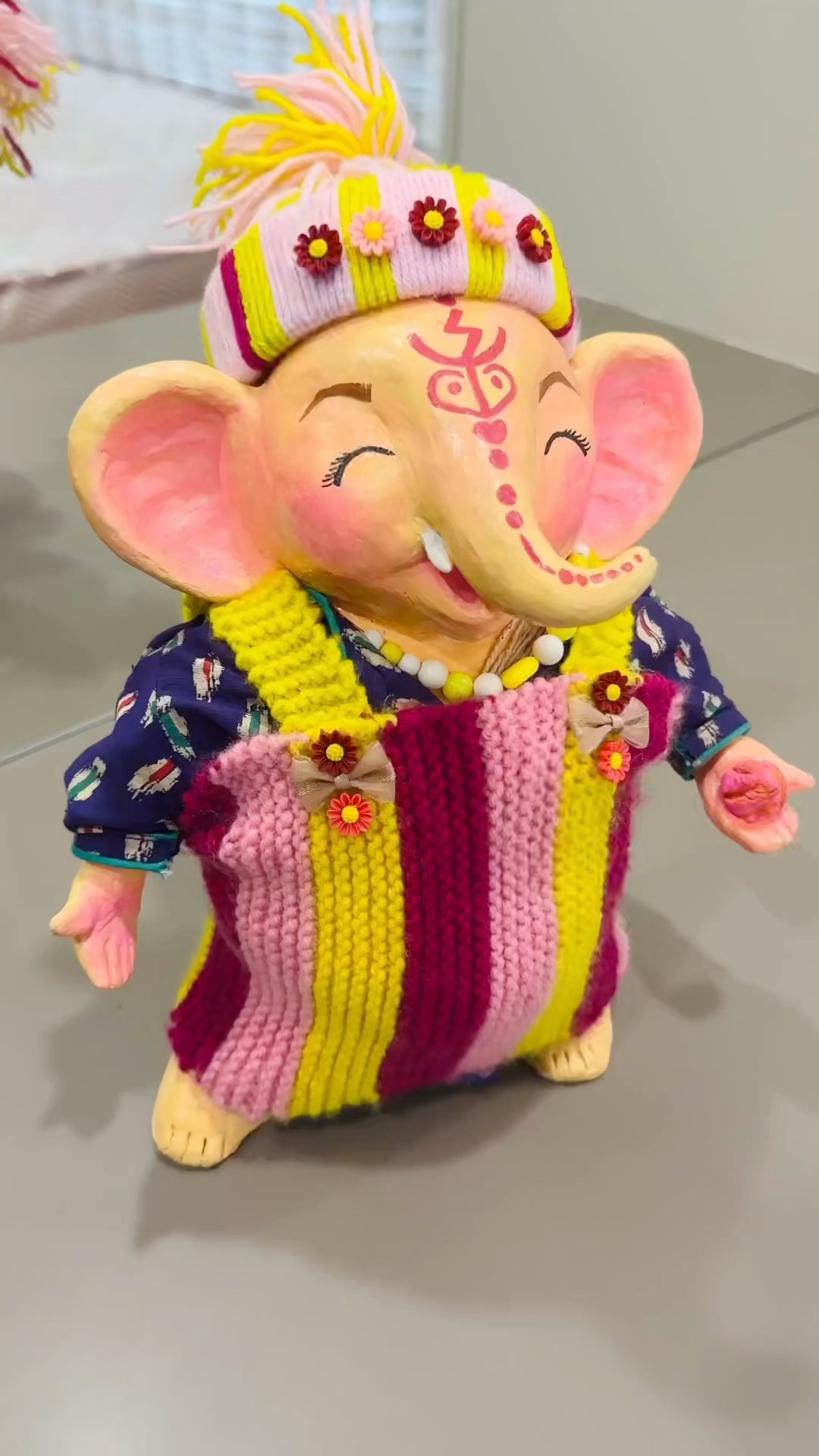DIY Sweater for Ganpati? #crafteraditi #ganpati #diy #handmadesweater #shorts #knit @CrafterAditi