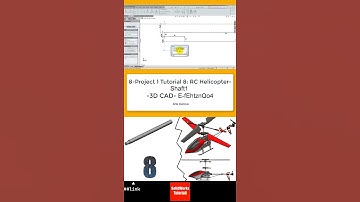 8-  project-1 SolidWorks |Helicopter|: Shaft1 #3d #cadsoftwaretutorial #engineering #solidworks #cad