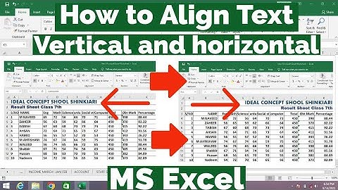 How to Align Text in Cells in MS Excel | How to Align Text Horizontally and Vertically in Excel