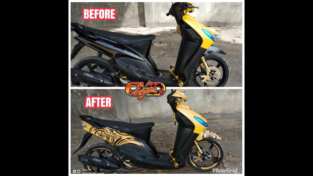YAMAHA MIO SPORTY YELLOW YAMAHA SPORTS COTABATO MC DECALS YouTube