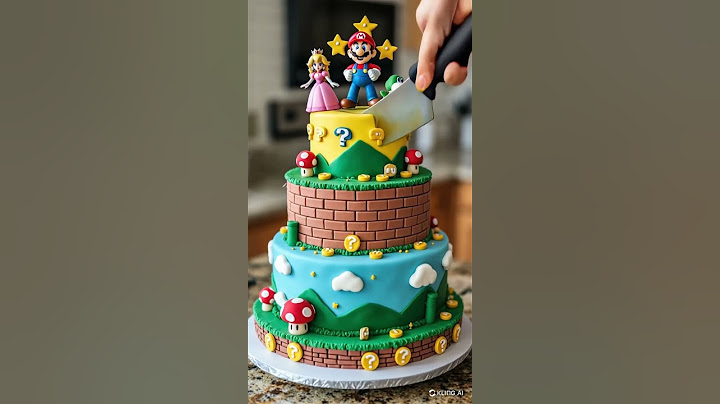 Super Mario Cake?! 🍄⭐ Would YOU Grab the Star or the Coins First? #cake #supermario #mario