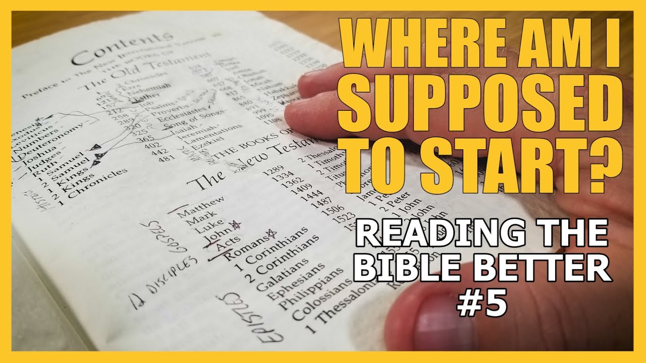 What Part Of The Bible Should You Read First YouTube