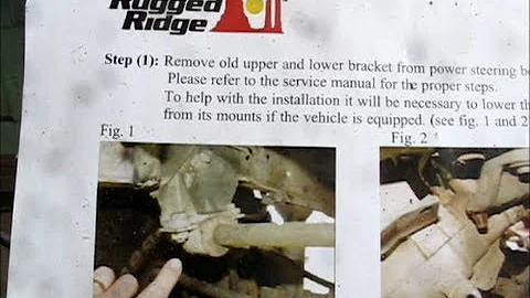 CJ7 Rugged Ridge Steering Box Mount Done